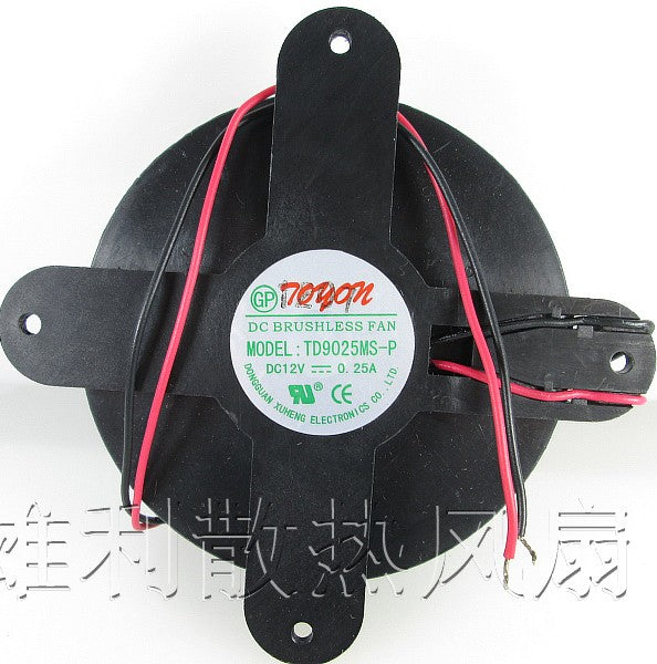 TONON TD9025MS-P 12V 0.25A 2wires cooling fan TONON TD9025MS-P 12V 0.25A 2wires cooling fan